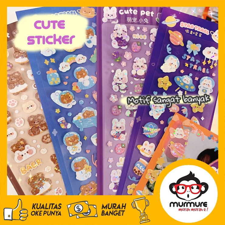 

MURMURE | STIKER LUCU ALA KOREA KOREAN STICKER PACK DEKOR PHOTOCARD BUKU DIARY JURNAL