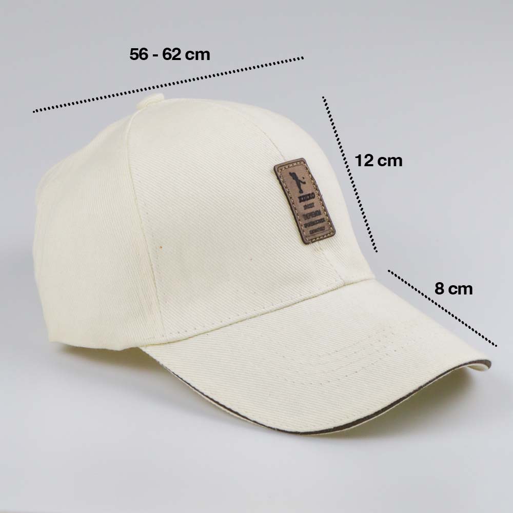 Rhodey EDIKO Topi Baseball Golf Logo Ediko Sport Fashion - Beige