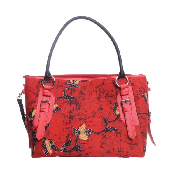 TAS BATIK TULIS KULIT VERY EXCLUSIVE 41 X 20 X 10 CM