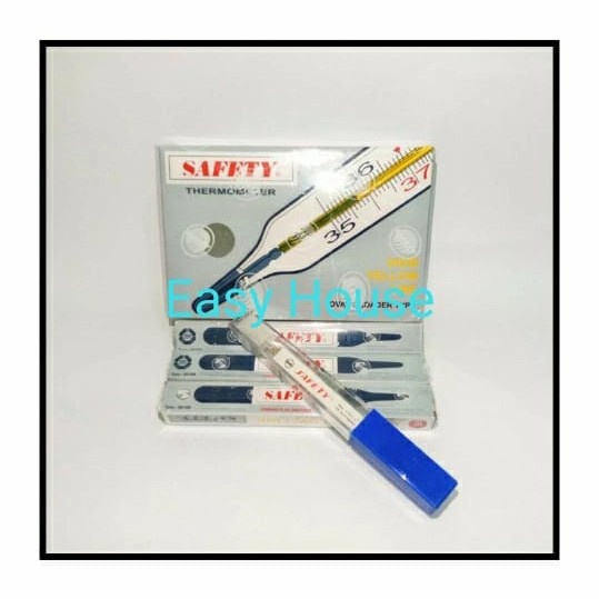 Terlaris Termometer Manual/Clinical Thermometer Safety/Vivid Yellow Line Safety