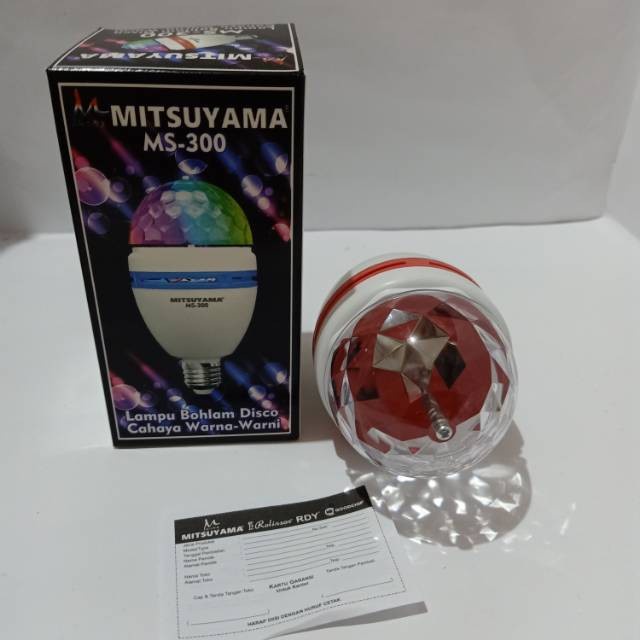 LAMPU BOHLAM DISCO MITSUYAMA MS-300 NEW LAMPU WARNA WARNI