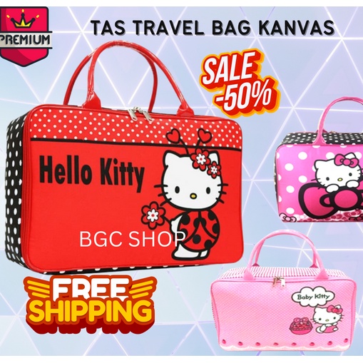 PROMO TERMURAH + FREE ONGKIR !!! Tas Travel Kanvas HELOKITY  JUMBO