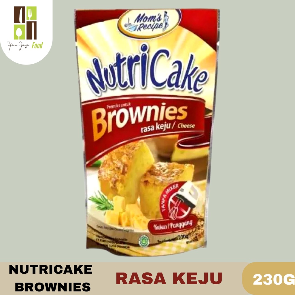NutriCake Brownies Instan Cake / Kue Kukus / Panggang 230g Pouch