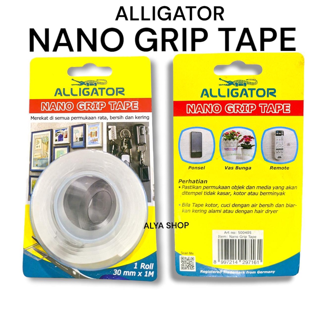 Alligator nano grip tape / solasi dinding serbaguna / double tape tebal