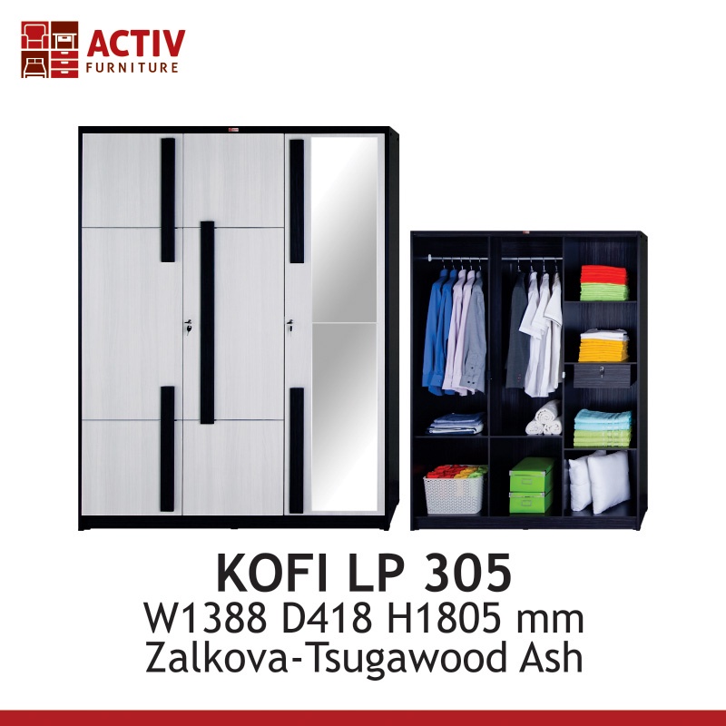 Lemari Pakaian 3 Pintu - Activ KOFI LP 305