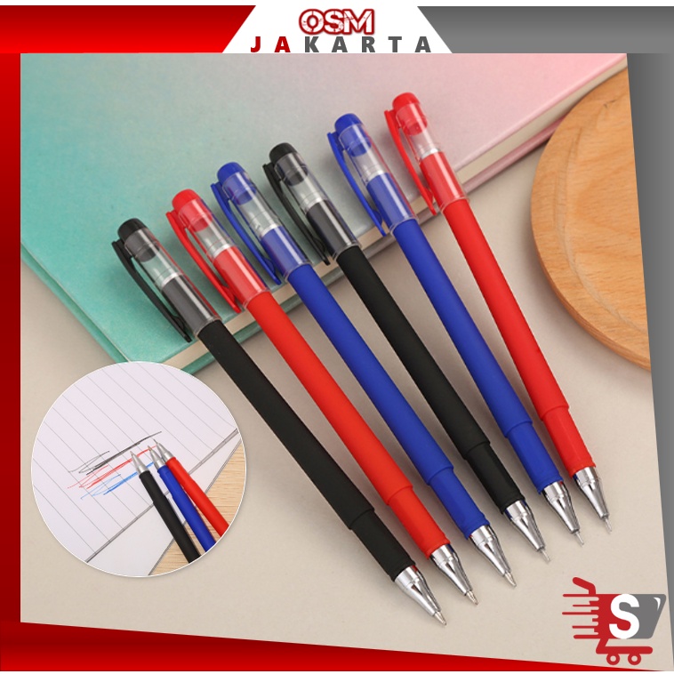 

OSM JKT S5680 Bulpoin 0.5mm Model Tst / Bulpoin Kantor / Pena Sekolah / Pena Gel / Pulpen Sekolah Kantor Import / Pena Murah