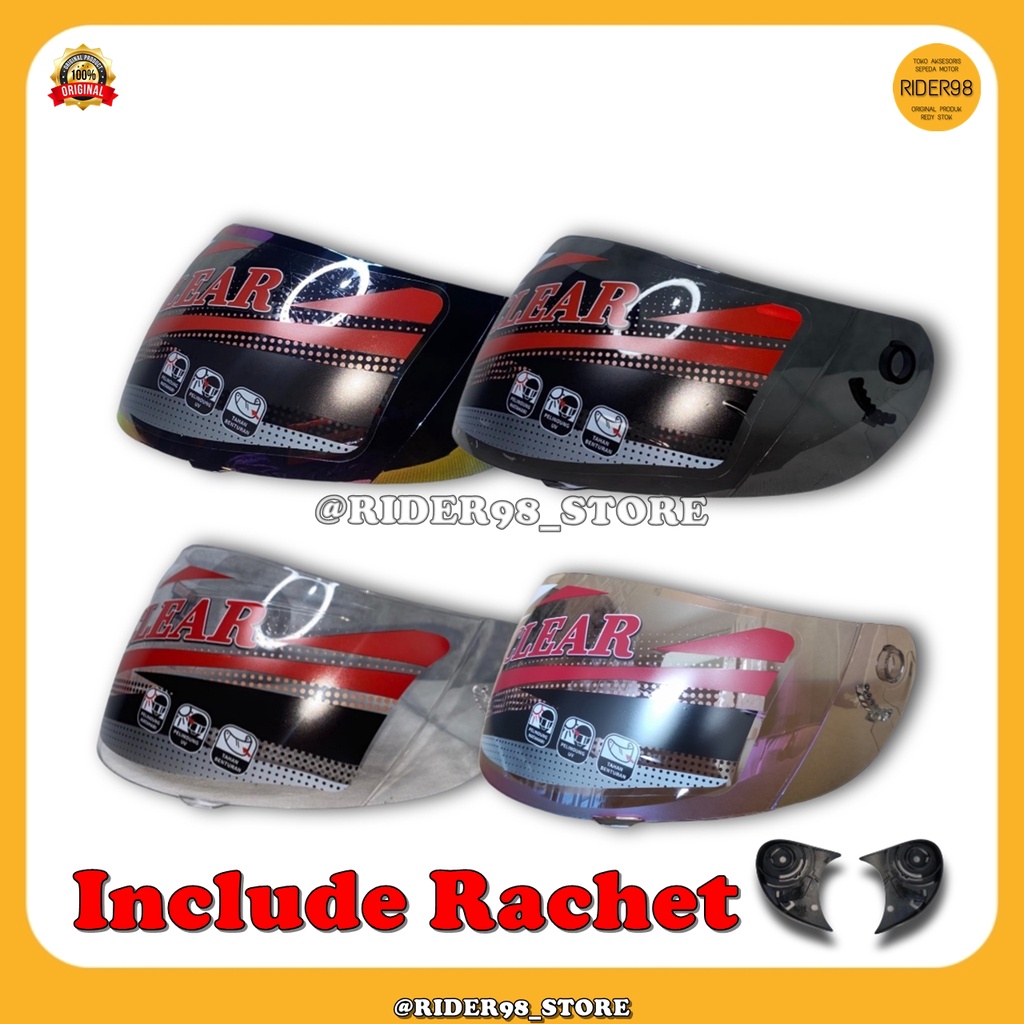 Kaca Helm Ink 2In1, Vektor, Crypto, Newton - Kyt Ceviro - Gm Airtech - Vog FF & Mds Blade - Blade 20