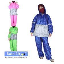 FELWINSHOP Jas Hujan Setelan Modis Scotchlight 69113 PVC Rain city