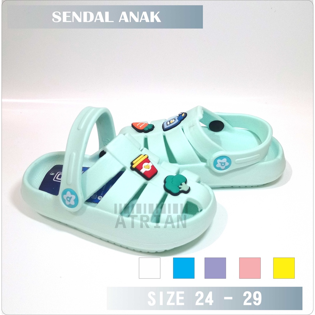 SENDAL ANAK PEREMPUAN DAN LAKI LAKI MOTIF TALI PINGGIR BARU / SENDAL ANAK ANAK TERBARU