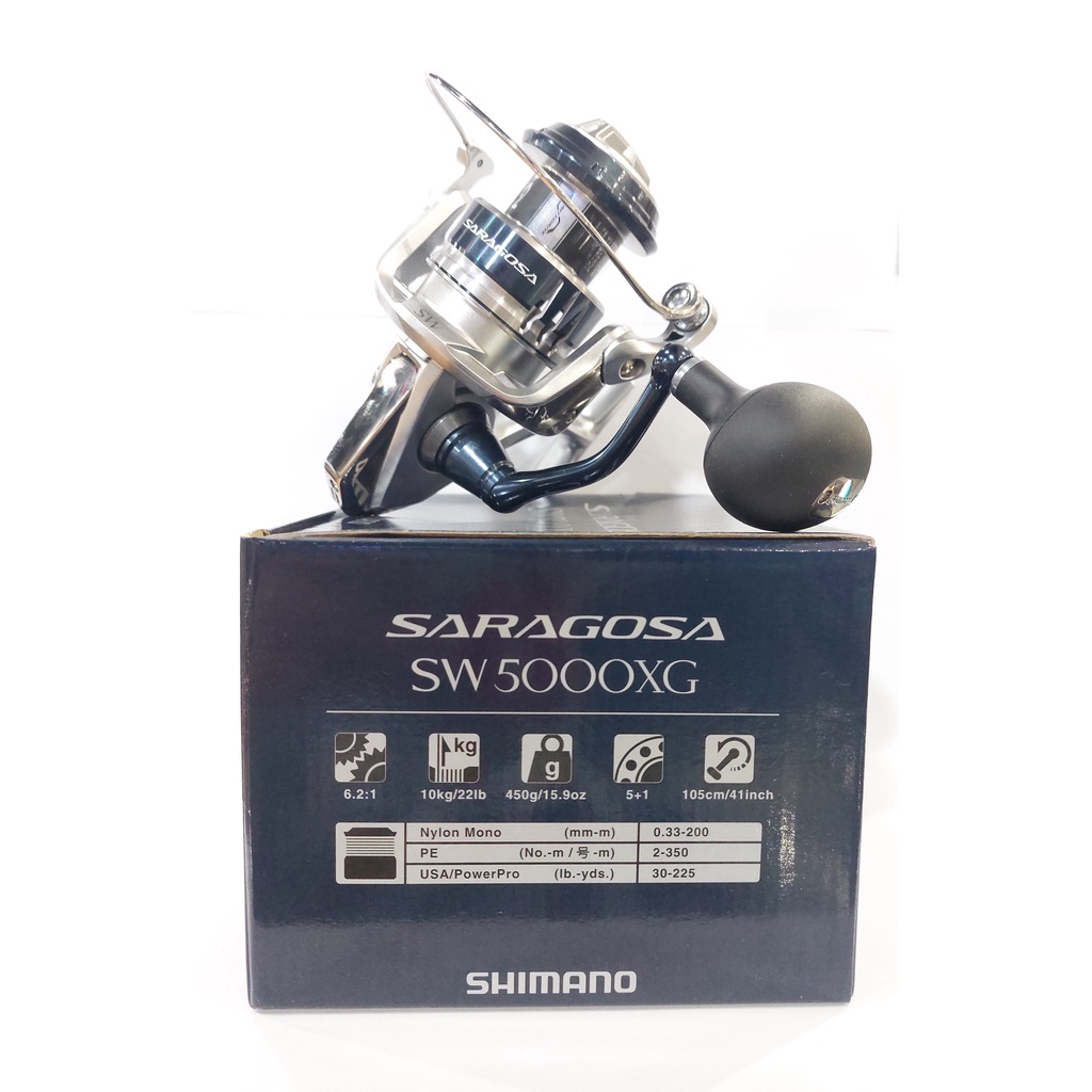 Reel Shimano Saragosa 2020 SW (5000XG/6000HG/8000HG/10000PG/18000HG/20000PG)