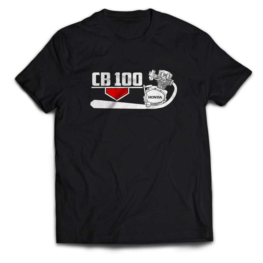 Kaos Pria HONDA CB 100 LOGO Knalpot Racing Dewasa Baju Atasan Unisex PakeKaos