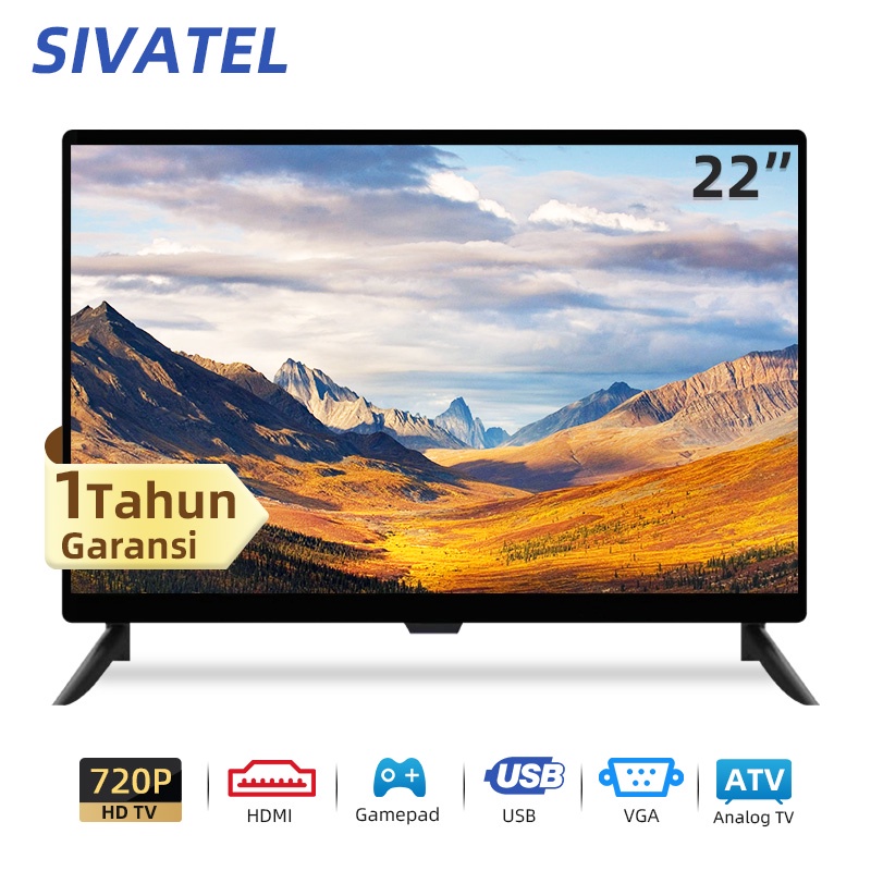 Sivatel LED Monitor 24/25/27 inch Layar Komputer Gaming Monitor [Garansi 1 Tahun]-22- TV Analog