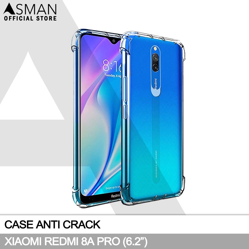 Anti Crack Xiaomi Redmi 8A Pro (6.2&quot;) | Soft Case Anti Bentur - Clear