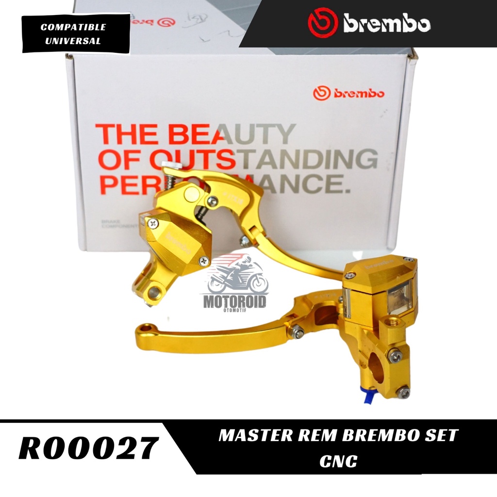 MASTER REM BRCMBO SET FULL WARNA CNC DOUBLE TABUNG SET KIRI KANAN UNIVERSAL HIDROLIK