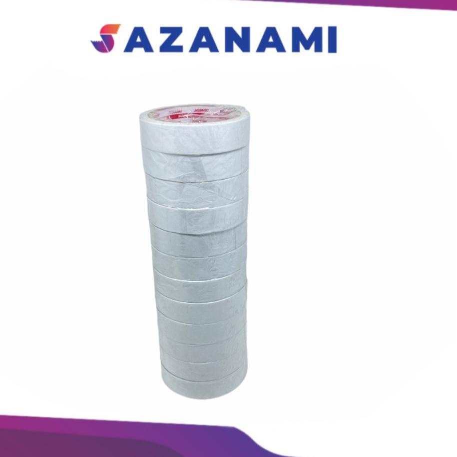 

Stock Baru DOUBLE TAPE 1" 24MM x 18M DOUBLETAPE KERTAS PUTIH SAZANAMI ISI 12ROLL