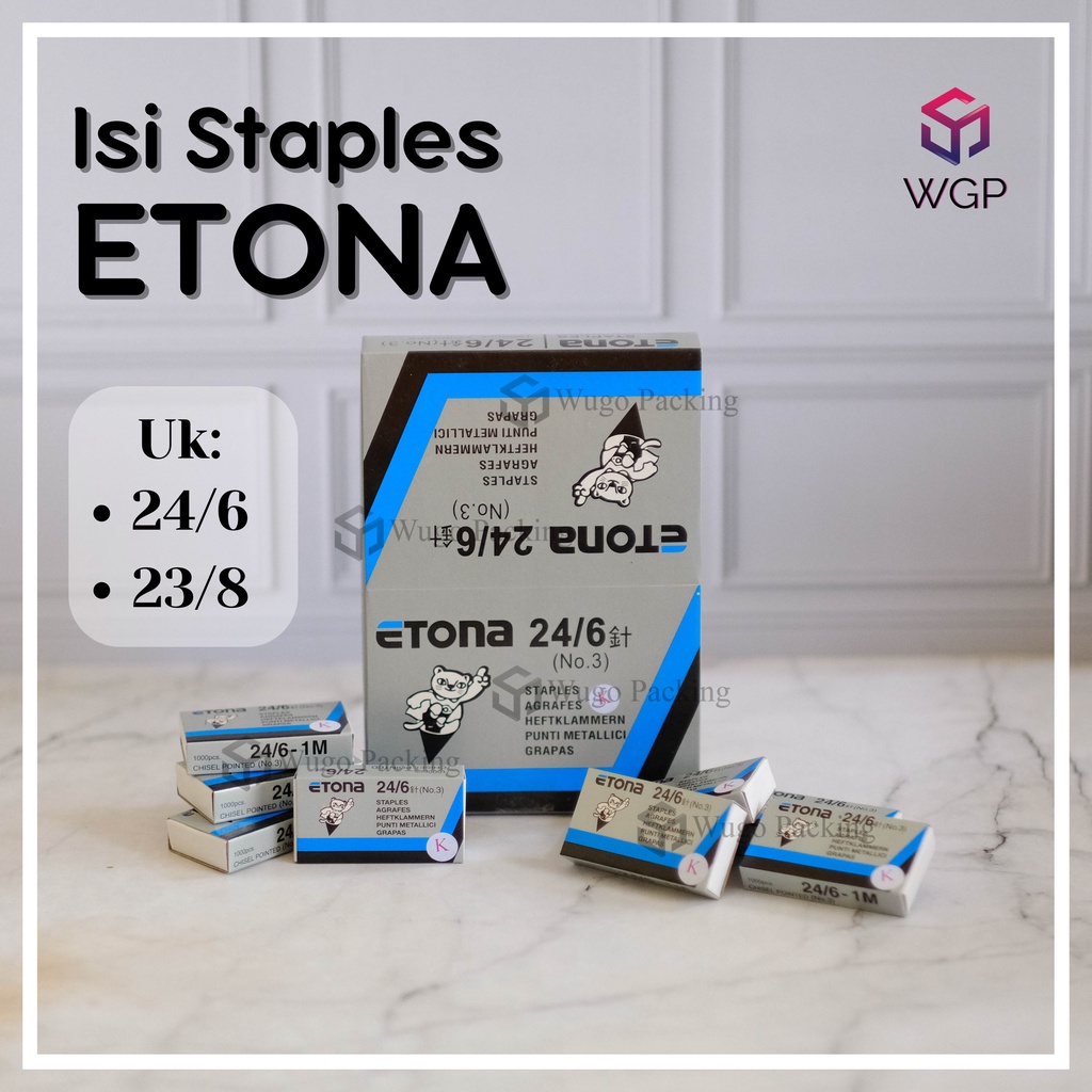 

Isi Staples Etona Stapler 24/6 23/8