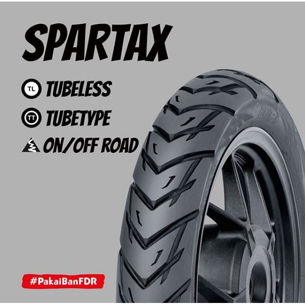 BAN MOTOR MATIC FDR SPARTAX RING 14 NON TUBLESS