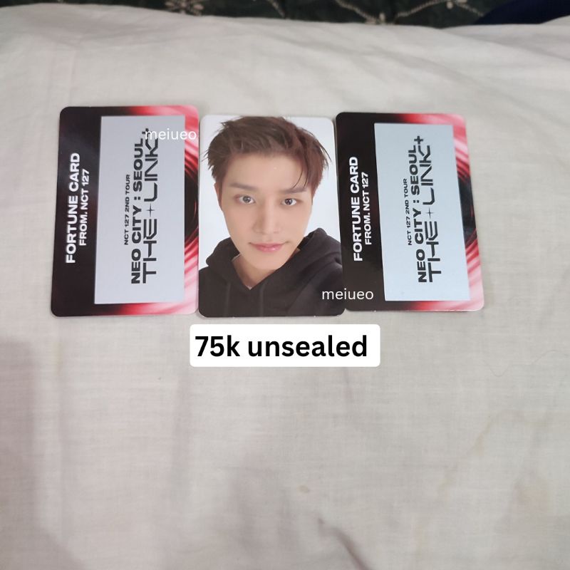 photocard moon taeil fortune scratch the link+ moon taeil nct 127