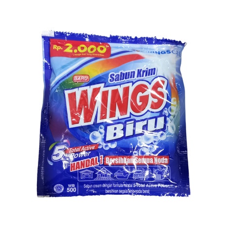 Wings Sabun Krim  Biru 145g