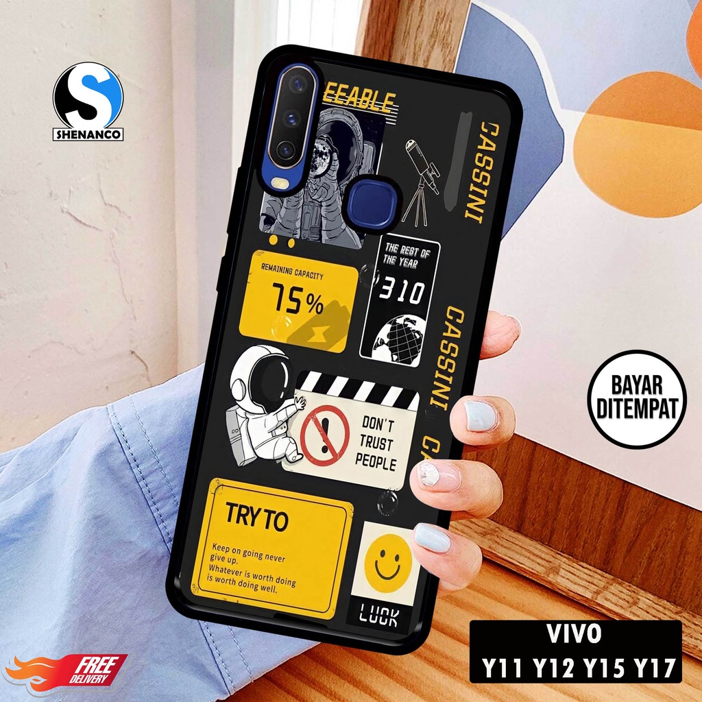 [COD]Promo Case Vivo Y12 Y15 Y17 Y12i Gambar Wallpaper Astronot Aesthetic Casing Hp Bisa Type Lain D