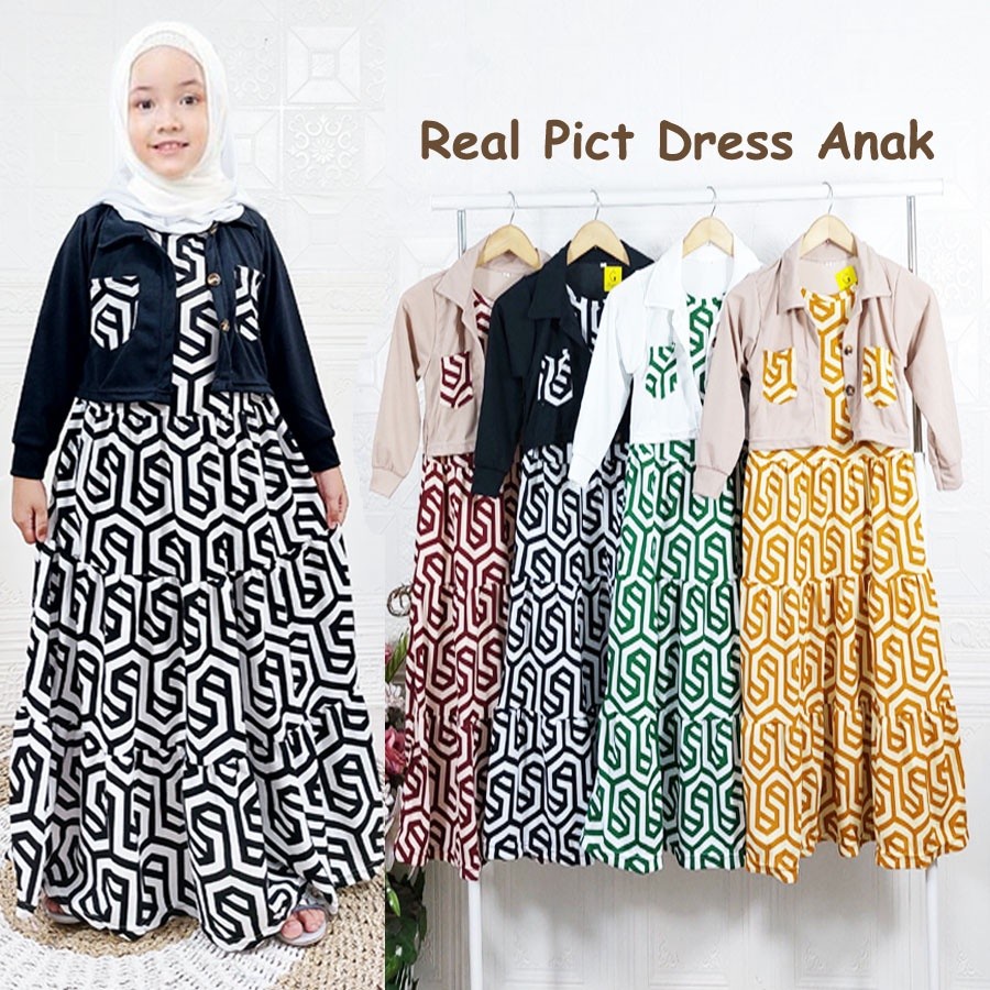 Gamis Rompi Moana Anak Perempuan