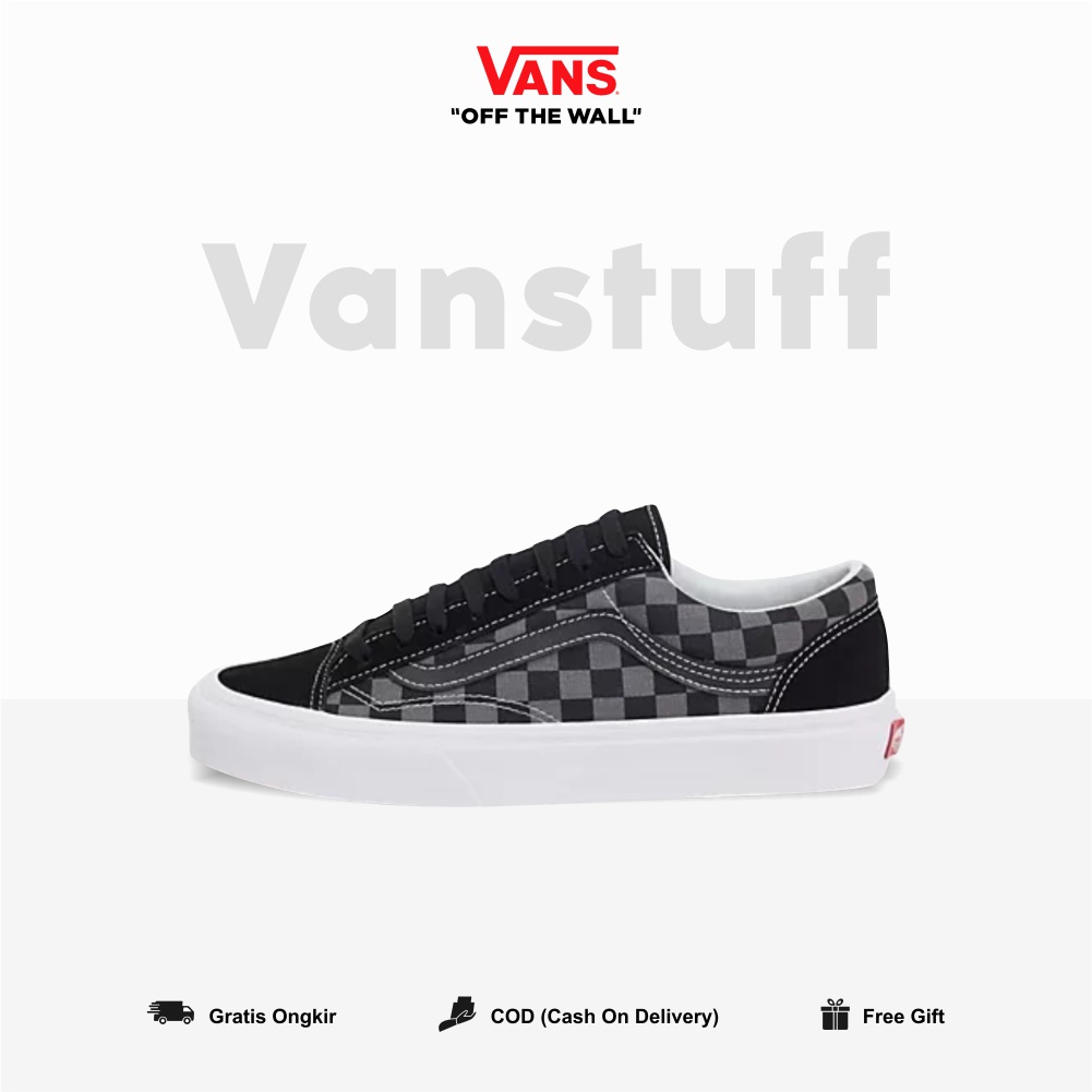 Vans Style 36 Decon Sf Pewter Checkerboard Black Grey Original 100% BNIBWT Global Market Authentic Guarated Cowo Couple Cream