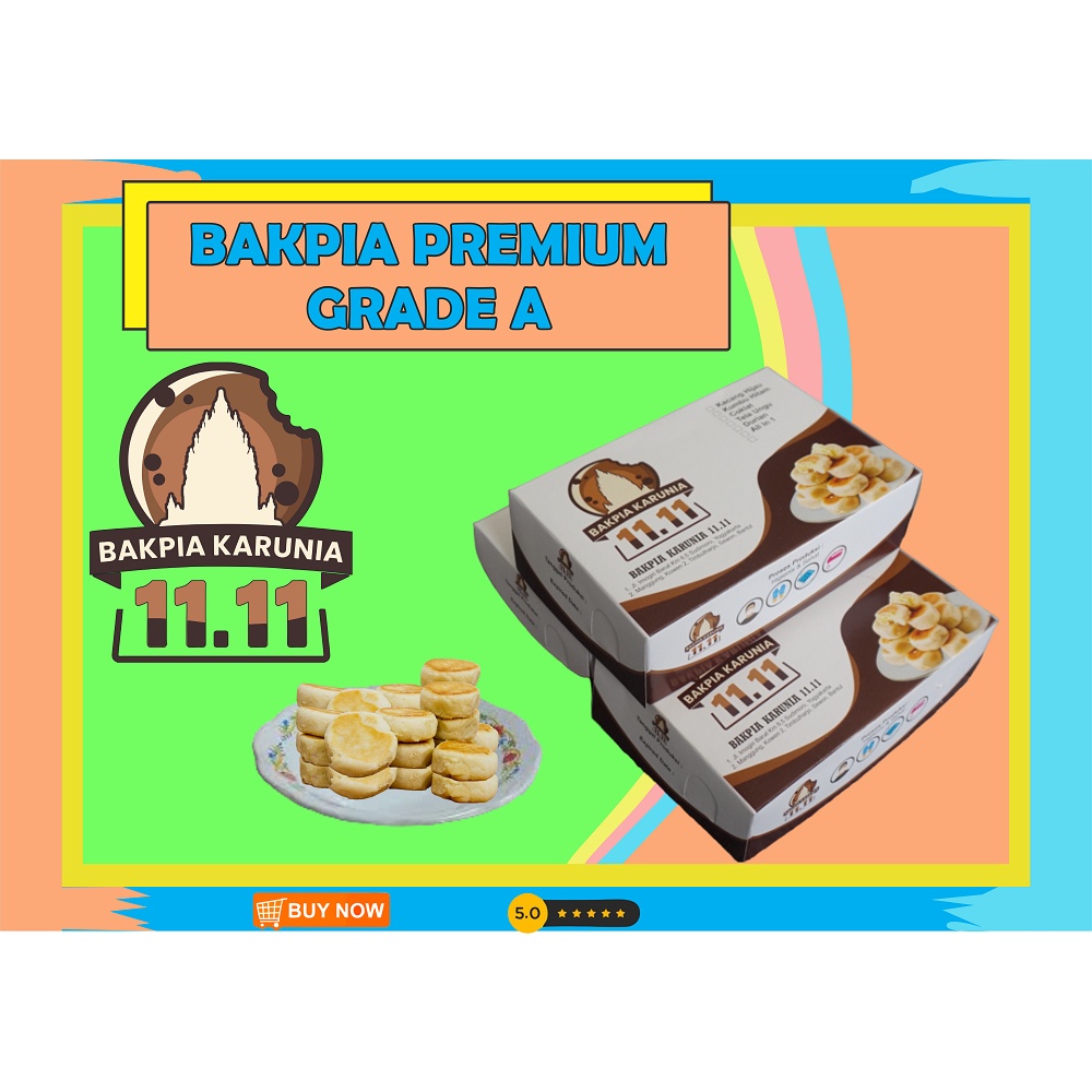 

Bakpia Premium asli Jogja Karunia 11.11 Grade A Fresh Oven isi 10