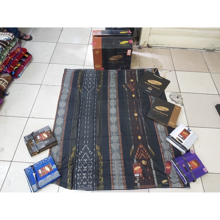 Sarung Atlas Super Premium (H8Q1) Motif Kecil Terlaris Medium Alas Sholat Jumbo K0Y9 Travelling Saja