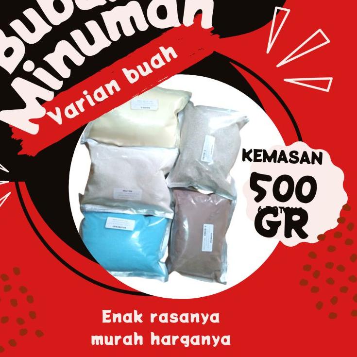 

Bagus!!!!!! Serbuk minuman rasa buah buahan 500 gr Sangat Cocok Untuk Berbagai Usaha Minuman Es Kekinian