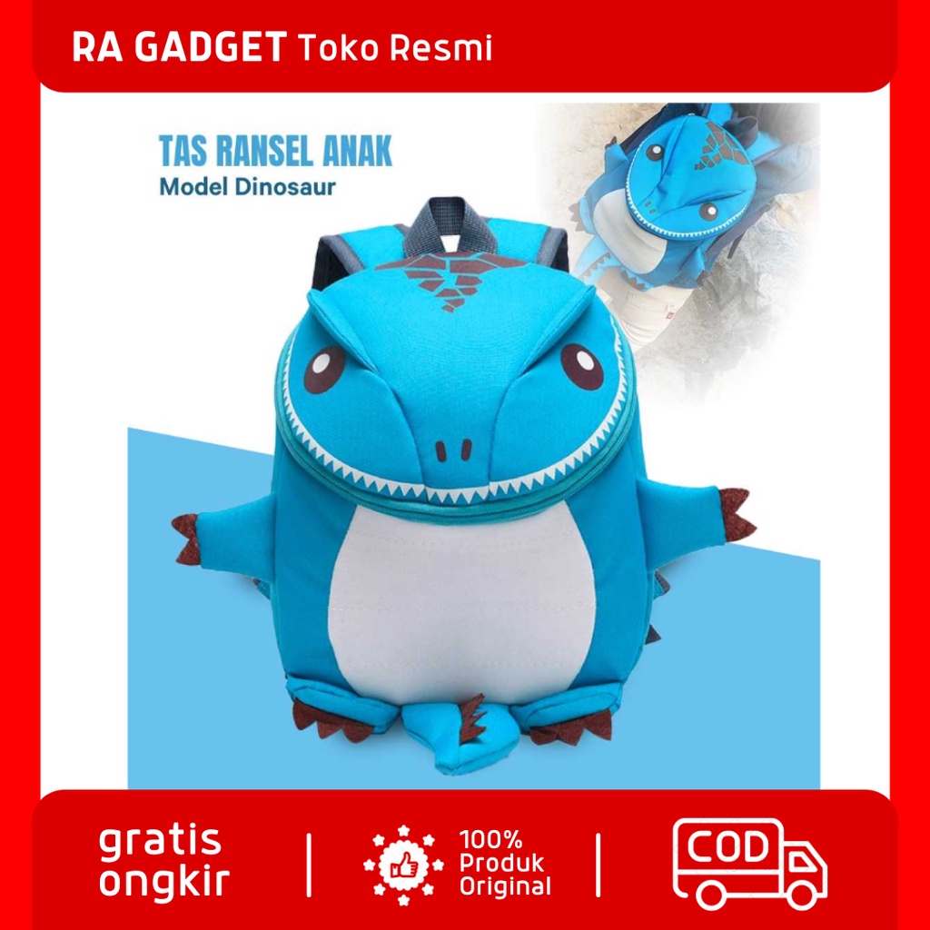 Tas Ransel Anak Laki Laki Perempuan Sd backpack Model Dinosaur / Tas Punggung Gendong Sekolah Anak T