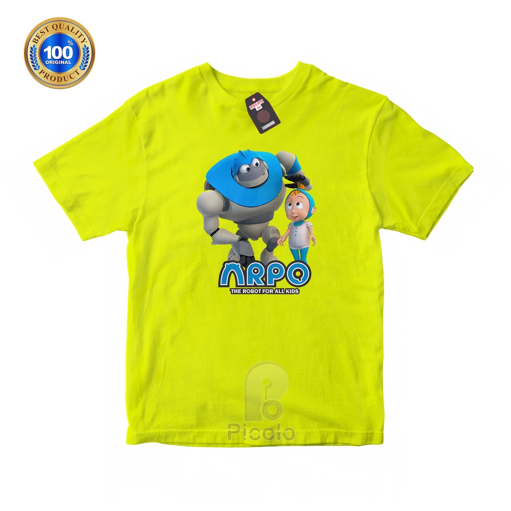 (FREE NAMA) BAJU KAOS ATASAN ANAK MOTIF KARTUN ARPO THE ROBBOTS FOR ALL KIDS UNISEX Bahan COTTUN