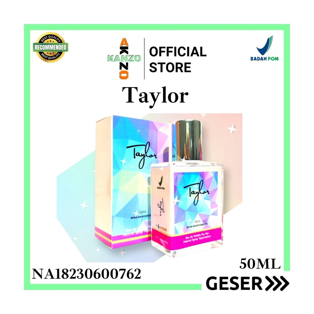 Kanzo - [BPOM] Parfum Taylor 50ml Premium / Parfum Taylor 50ml Best Seller / Minyak Wangi Taylor 50ml