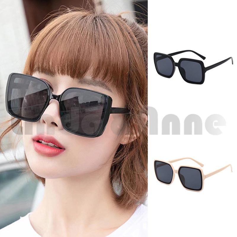 COD Kacamata Sunglass Wanita/Pria Model Retro Way Farer Sunglasses - Kacamata Kotak Hitam