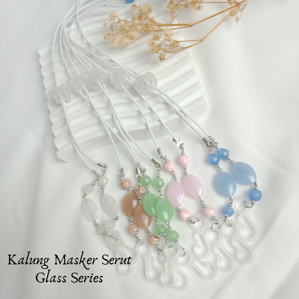 KALUNG MASKER SERUT / TALI MASKER SERUT / STRAP MASK SERUT / KONEKTOR MASKER / PENGAIT MASKER GLASS 