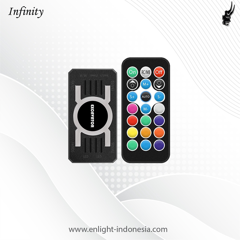 Fan Casing Infinity Twister RGB 3 IN 1 3 fan + Hub + Remote