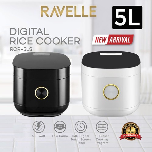 Rice Cooker Ravelle Digital Low Carbo 5 Liter