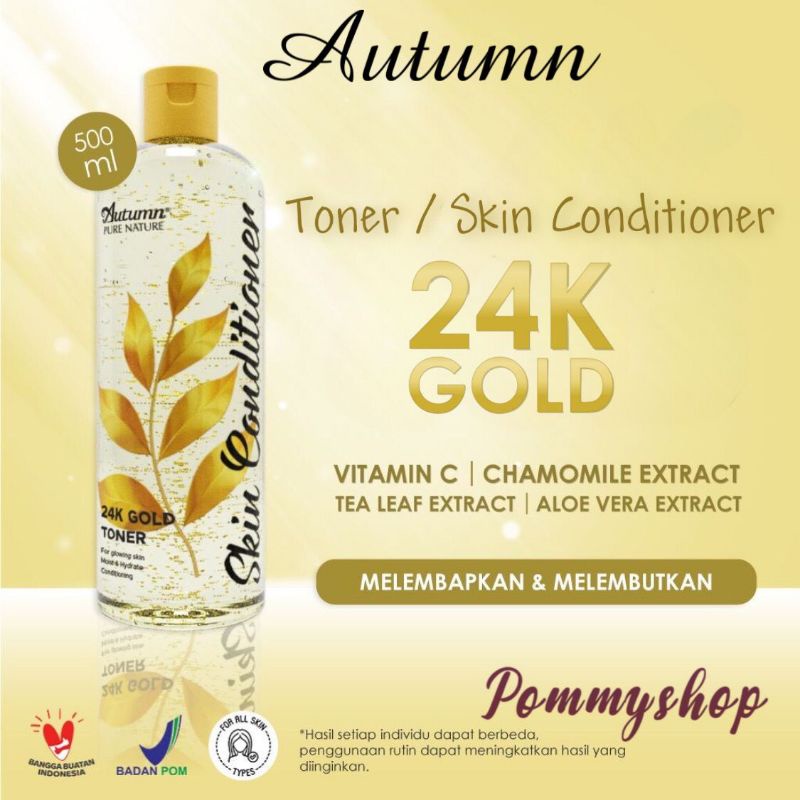 Autumn Skin Conditioner 24K Gold Toner 500ml