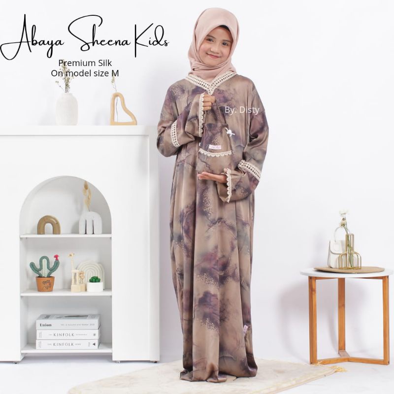 ABAYA SHEENA SIZE M/ABAYA SHOLAT/ABAYA SHOLAT PREMIUM SILK/ABAYA SHOLAT MURAH/ABAYA SHOLAT SILK MOTI