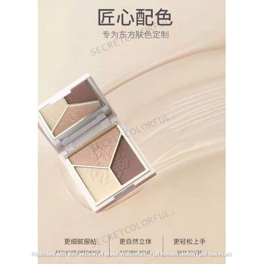 LAMEILA Highlighter and Contour Palette 3 Colors Powder New