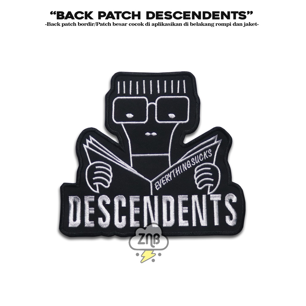 PATCH DESCENDENTS PATCH BESAR PATCH PUNGGUNG TEMPELAN AKSESORIS FASHION
