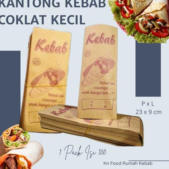 

Paket Terbatas Kantong Kebab Kecil - Dus Kebab Coklat Kecil - Kemasan Untuk Kebab isi 100