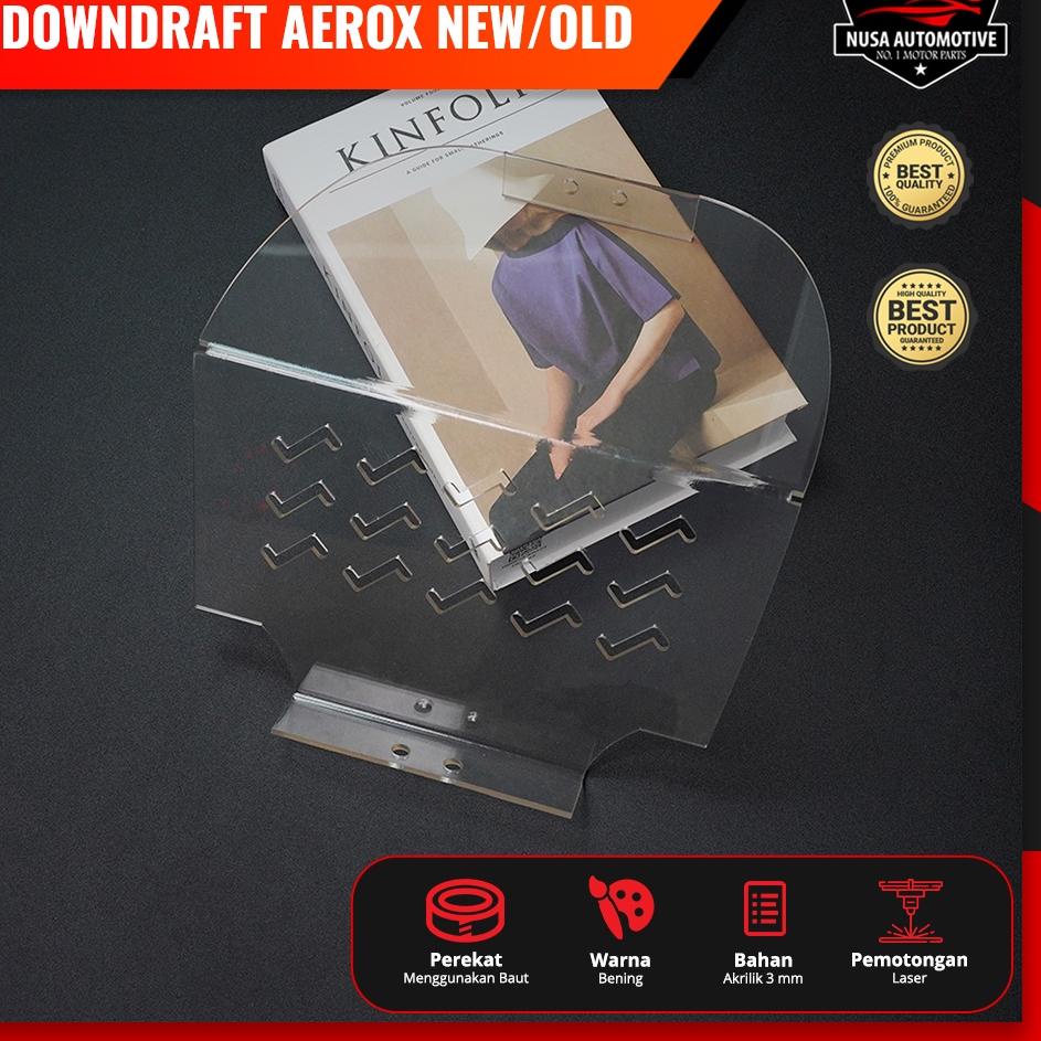 ♫ COVER DOWNDRAFT BAGASI YAMAHA DOWNDRAFT AEROX OLD DOWNDRAFT AEROX NEW AKRILIK JOK AEROX AKRILIK MI