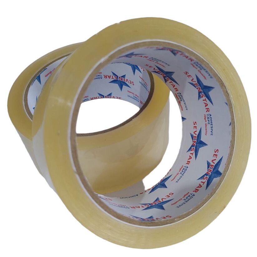 Lakban Bening STAR Tape 2 Inch 4.6 mm 100 yard Solasi Bening (brg baru, juga tersedia colian, isi 72 pcs)