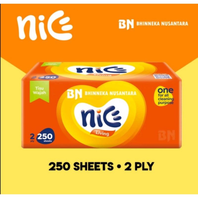 tissue nice 250 sheets / 2 ply termurah