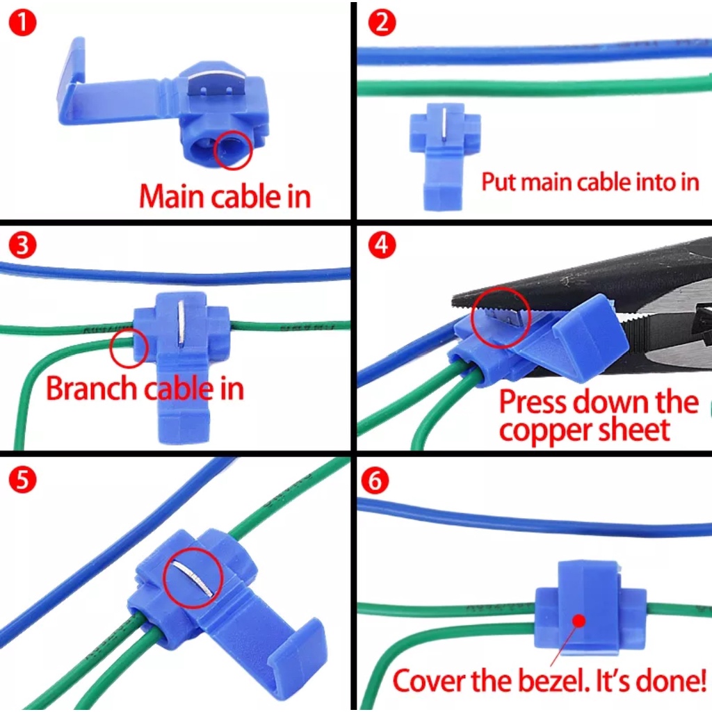 Konektor Kabel Jumper Scotch Lock Quick Splice Wire Connector