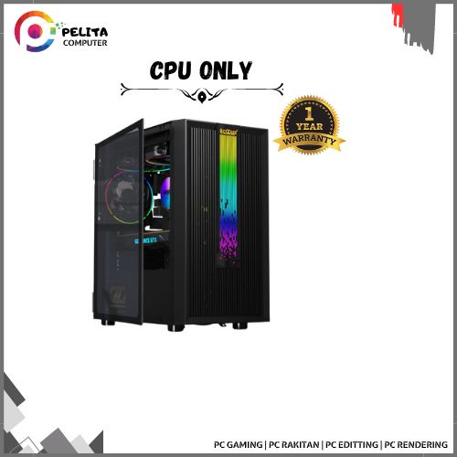 PC RAKITAN GAMING Core i5 10400F/16GB DDR4/GTX 1050ti 4GB/SSD
