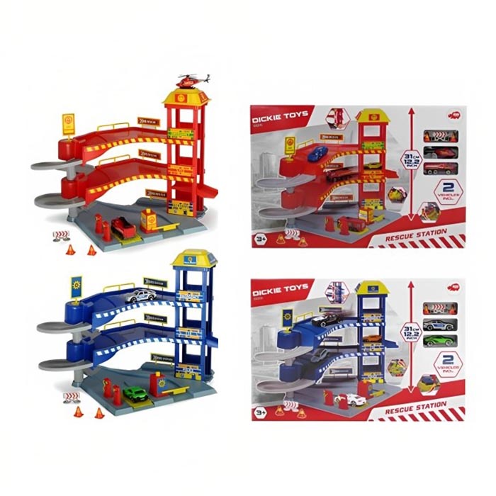DICKIE TOYS Rescue Station Vehicle Playset 194448
