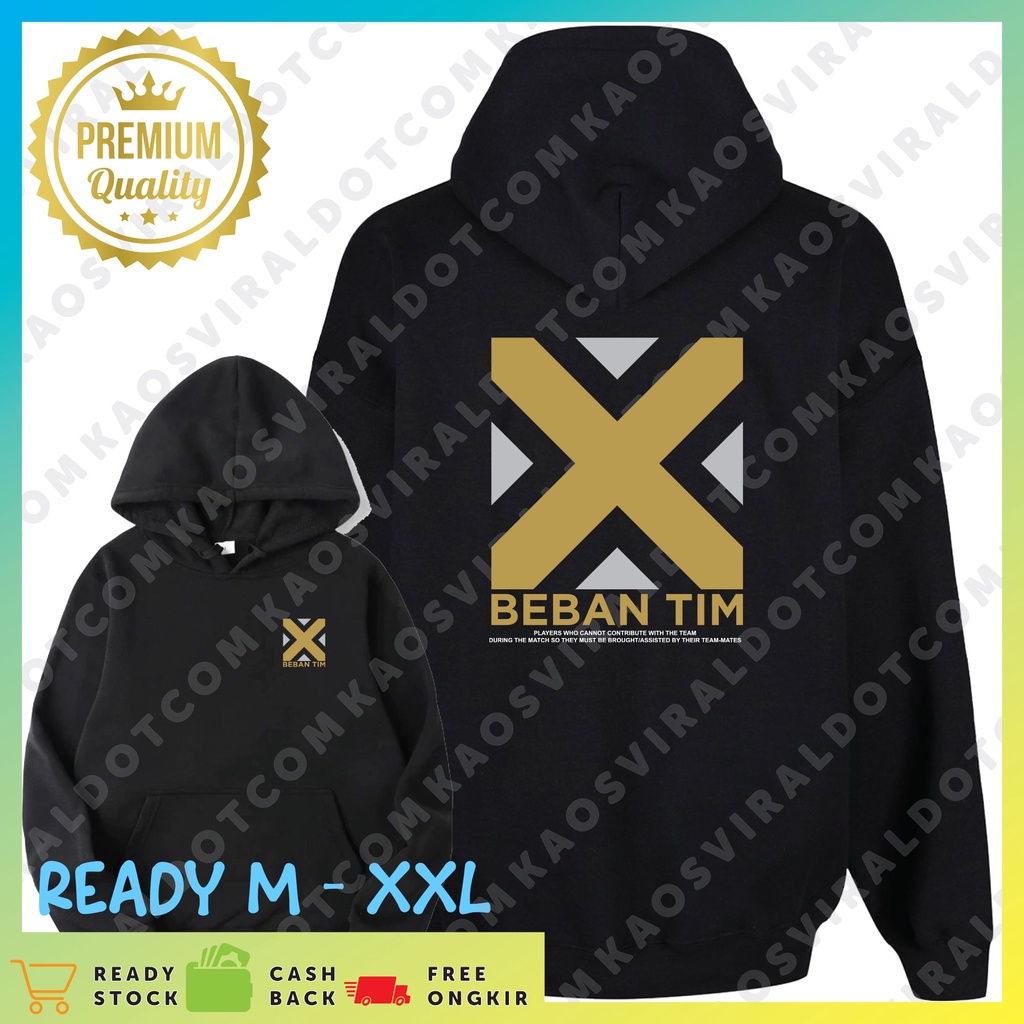JACKET HOODIE GAMING MLBB BEBAN TIM UNISEX HOODIE JUMPER