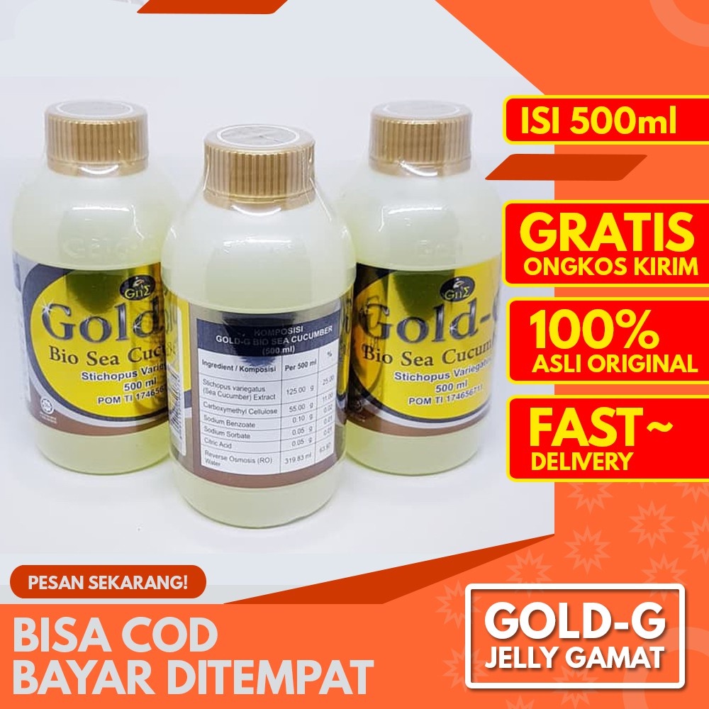 . Jelly Gamat GOLD- G SEA CUCUMBER Obat Penghancur Tumor, Benjolan, Lipoma, Obat Lipoma, Obat Pengha