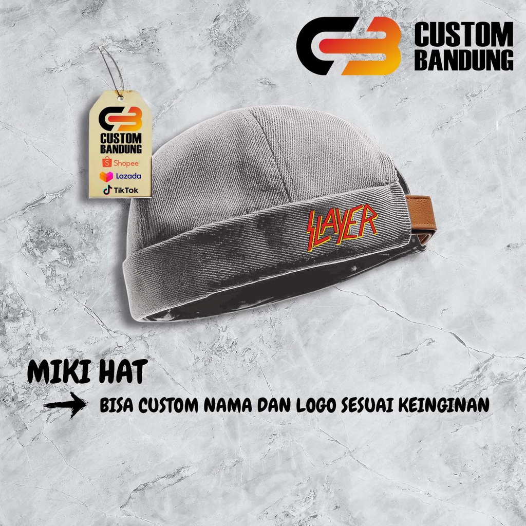 Topi Miki hat  Slayer Miki Hat Peci Miki hat Topi Miki hat Anak &amp; Dewasa Topi Brimless Premium